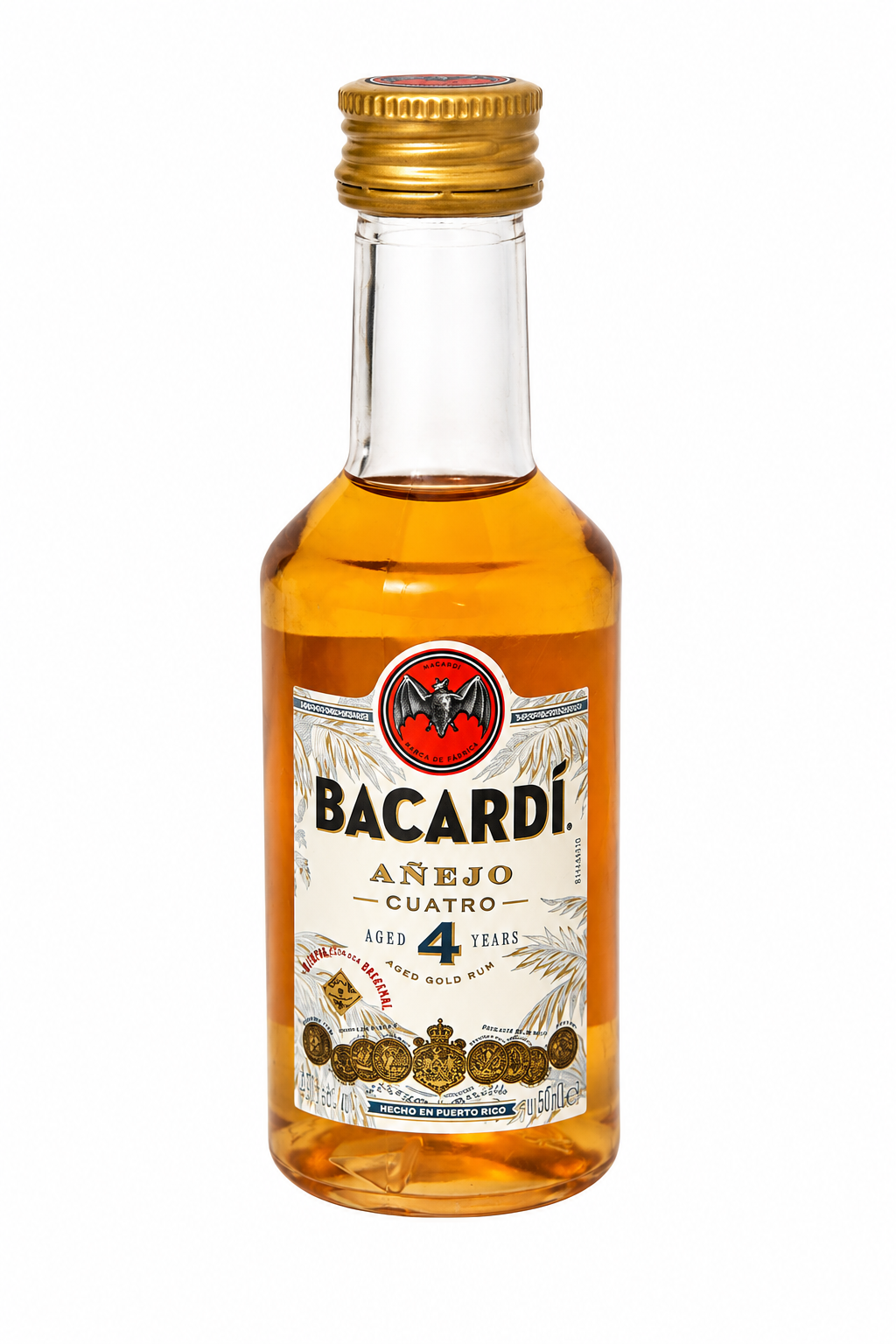 Bacardi Añejo Cuatro Rum Mignon 5 cl